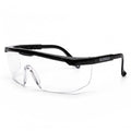 Anti-Scratch Safety Glasses, Clear Lens, Black Frame