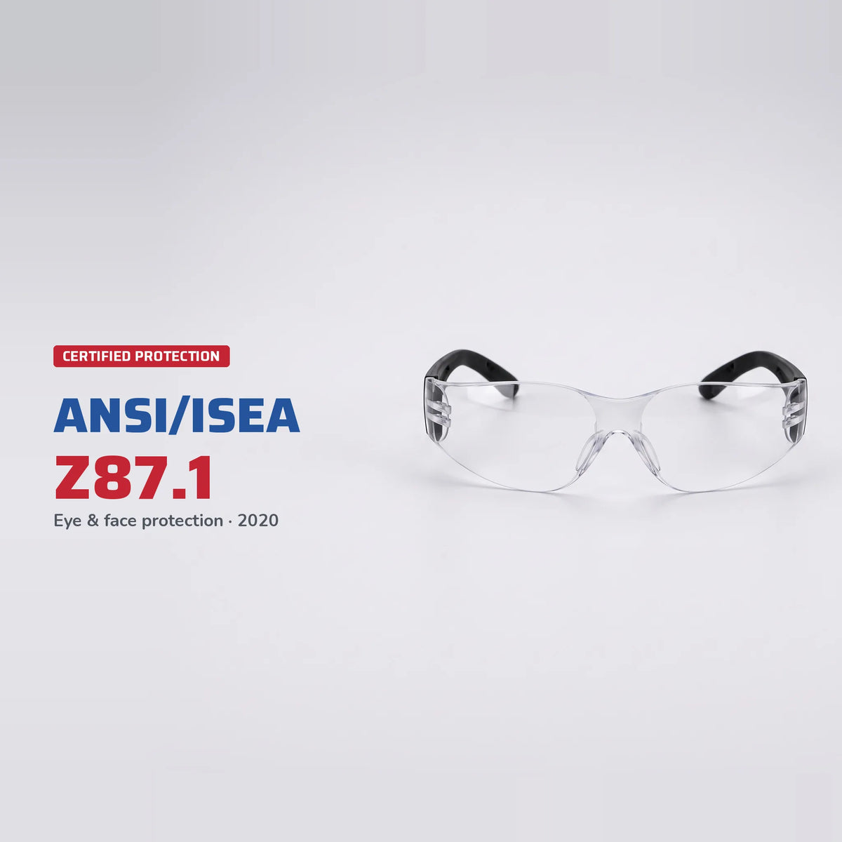 Anti-Scratch Safety Glasses, Clear Lens
