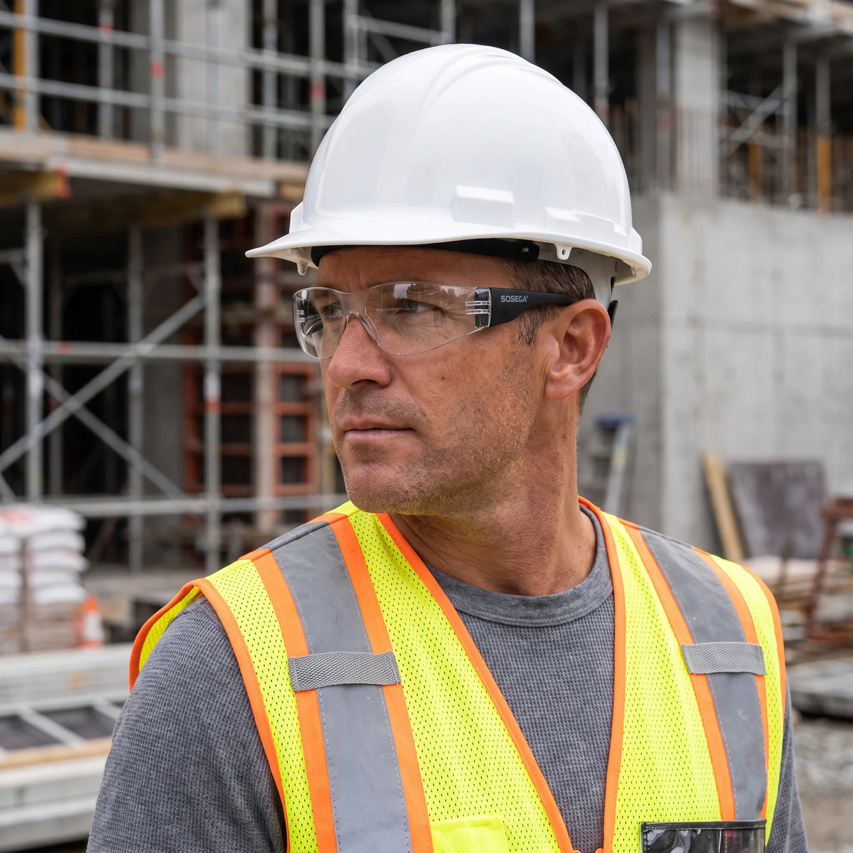 Anti-Scratch Safety Glasses, Clear Lens