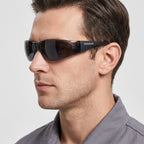 Anti-Scratch Safety Glasses, Grey Lens