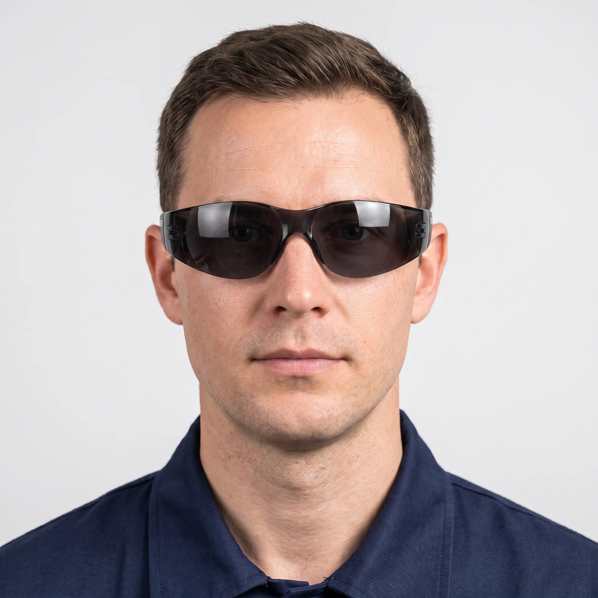Anti-Scratch Safety Glasses, Grey Lens