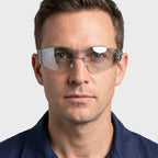 Anti-Scratch Safety Glasses, Clear IN/OUT Lens