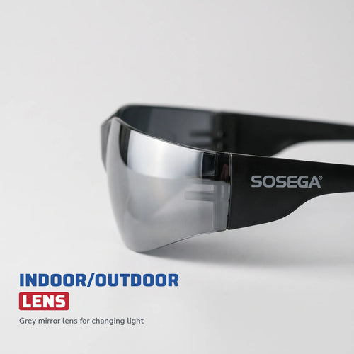 Anti-Scratch Safety Glasses, Grey IN/OUT Lens