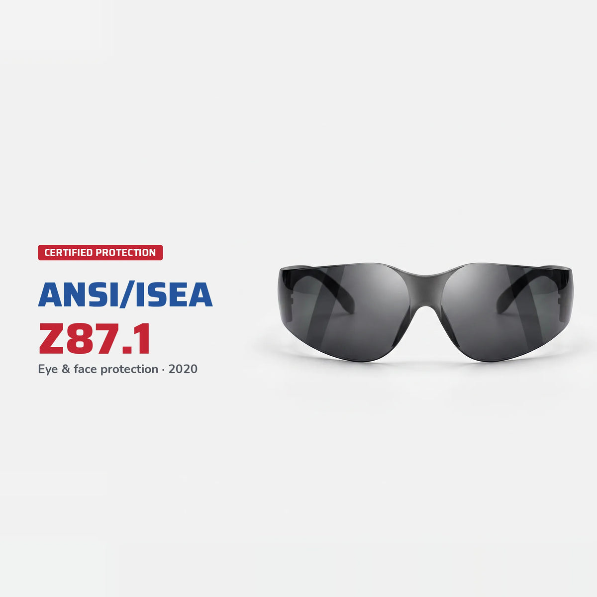 Anti-Scratch Safety Glasses, Grey IN/OUT Lens