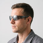 Anti-Scratch Safety Glasses, Grey IN/OUT Lens