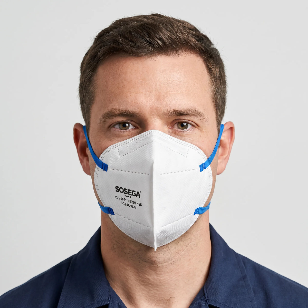 N95 Disposable Mask without Valve, White