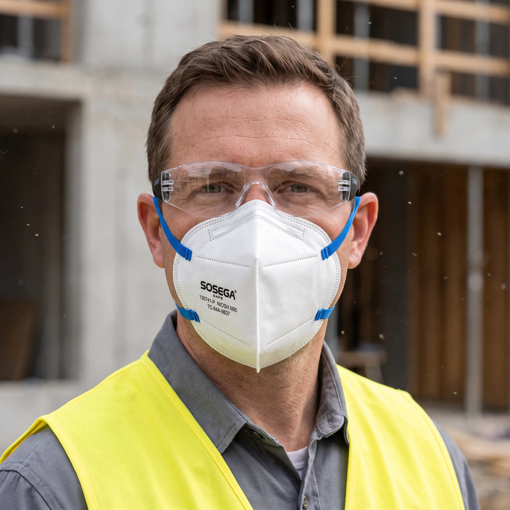 N95 Disposable Mask without Valve, White