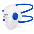 N95 Disposable Mask with Valve, White