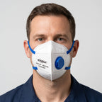 N95 Disposable Mask with Valve, White