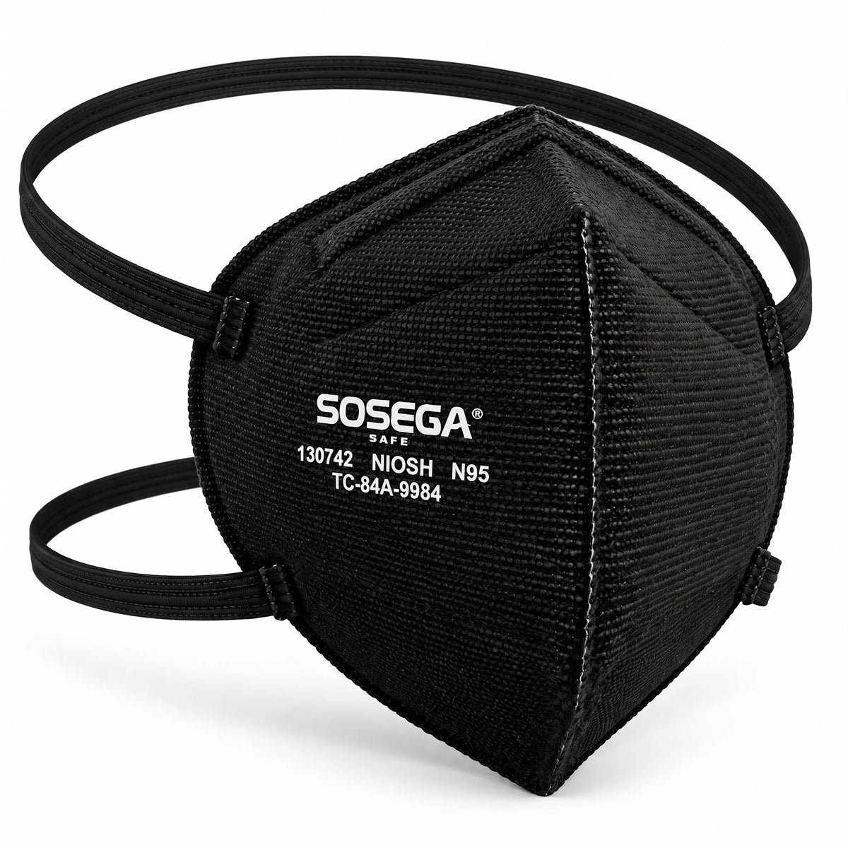 N95 Disposable Mask without Valve, Black