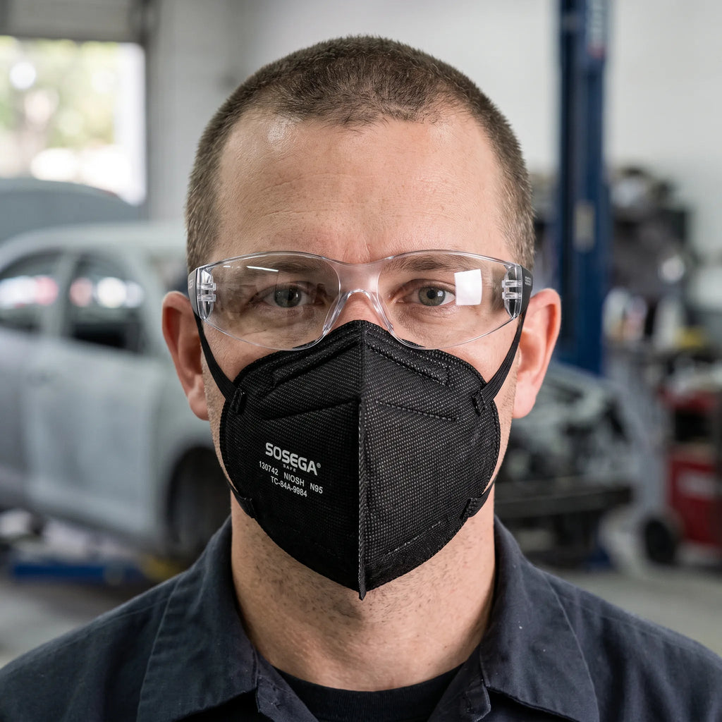 N95 Disposable Mask without Valve, Black