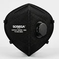 N95 Disposable Mask with Valve, Black