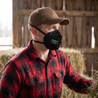 N95 Disposable Mask with Valve, Black