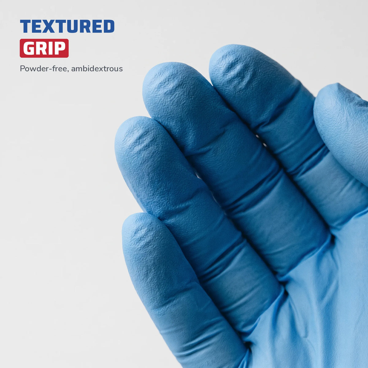 Powder-Free Nitrile Disposable Gloves, Blue, Industrial Use