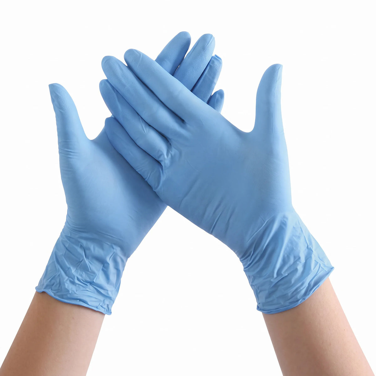 Powder-Free Nitrile Disposable Gloves, Blue, Industrial Use