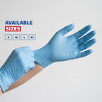 Powder-Free Nitrile Disposable Gloves, Blue, Industrial Use