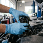 Powder-Free Nitrile Disposable Gloves, Blue, Industrial Use
