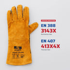 16" Welding Gloves, Split Leather
