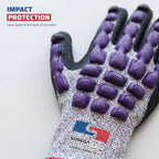 Anti-Impact Sandy Nitrile Coated Gloves, HPPE Shell