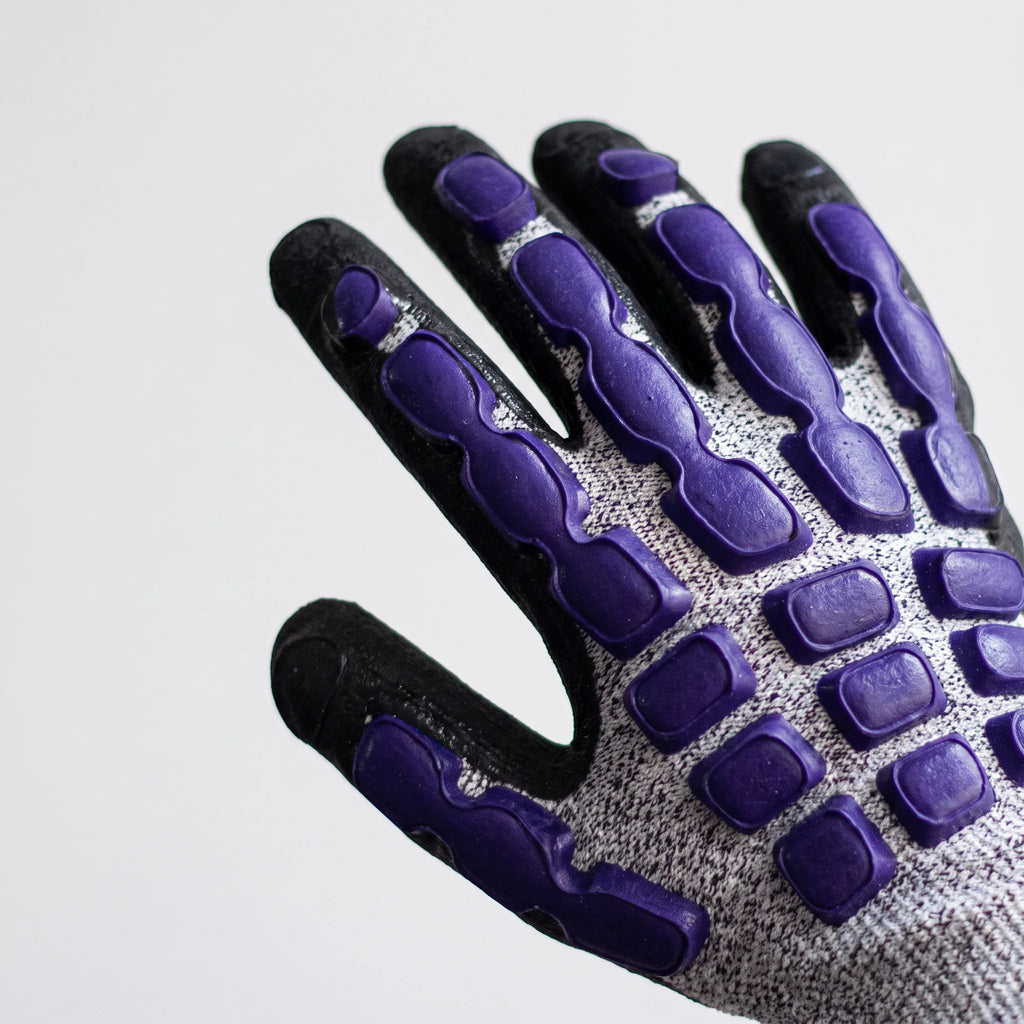 Anti-Impact Sandy Nitrile Coated Gloves, HPPE Shell