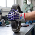 Anti-Impact Sandy Nitrile Coated Gloves, HPPE Shell