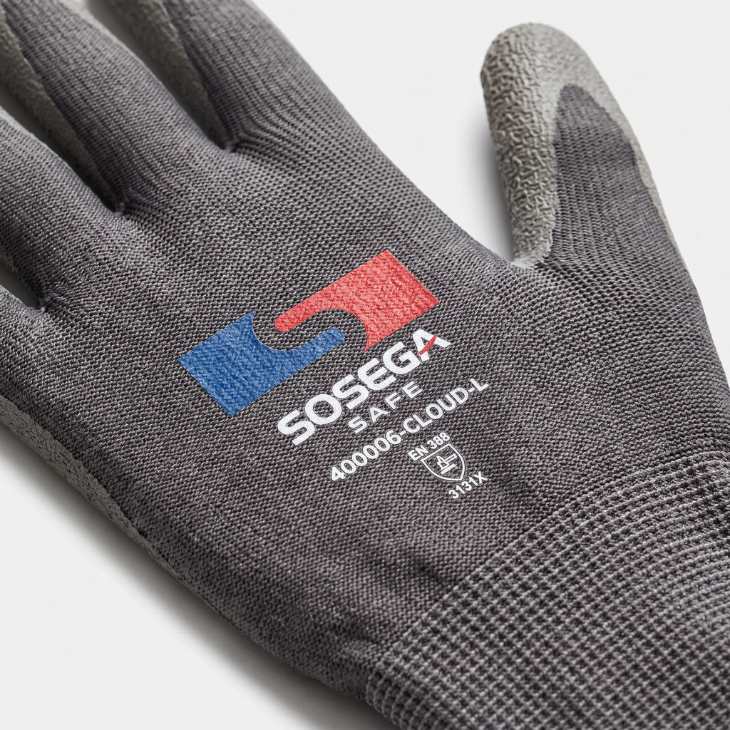 Crinkle Latex Coated Gloves, Polyester Shell