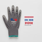 Crinkle Latex Coated Gloves, Polyester Shell