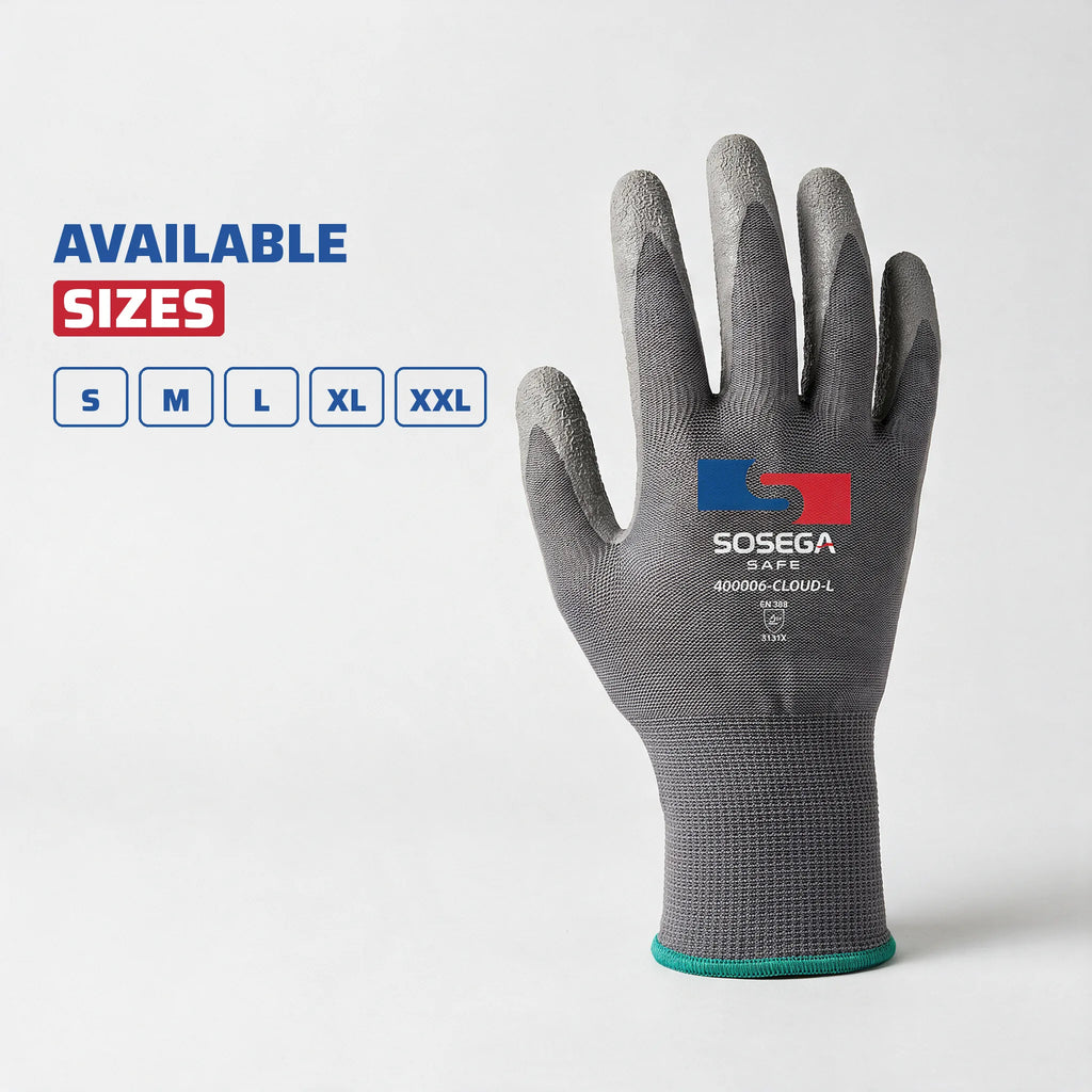 Crinkle Latex Coated Gloves, Polyester Shell