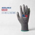 Crinkle Latex Coated Gloves, Polyester Shell