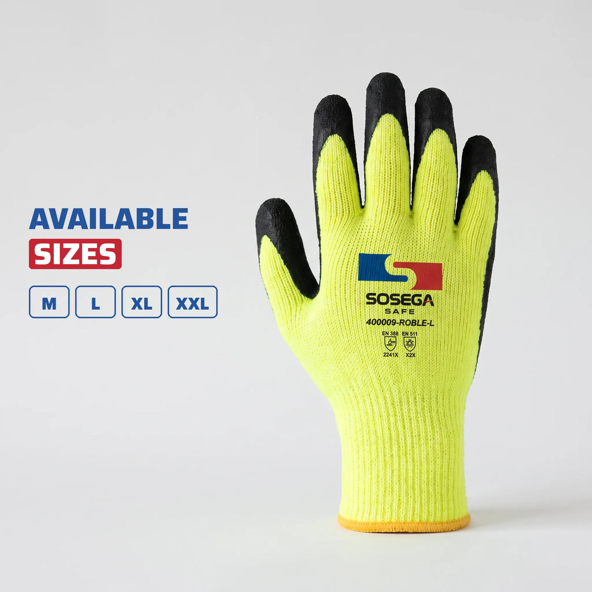 Crinkle Latex Coated Gloves, Acrylic Lining