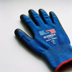 Wave-Pattern Nitrile Coated Gloves, Polyester Shell