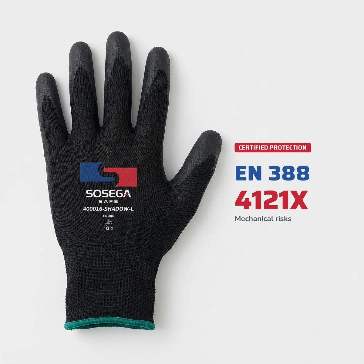 Nitrile Foam Coated Gloves, Polyester Shell