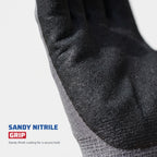 Sandy Nitrile Coated Gloves, Polyester Shell