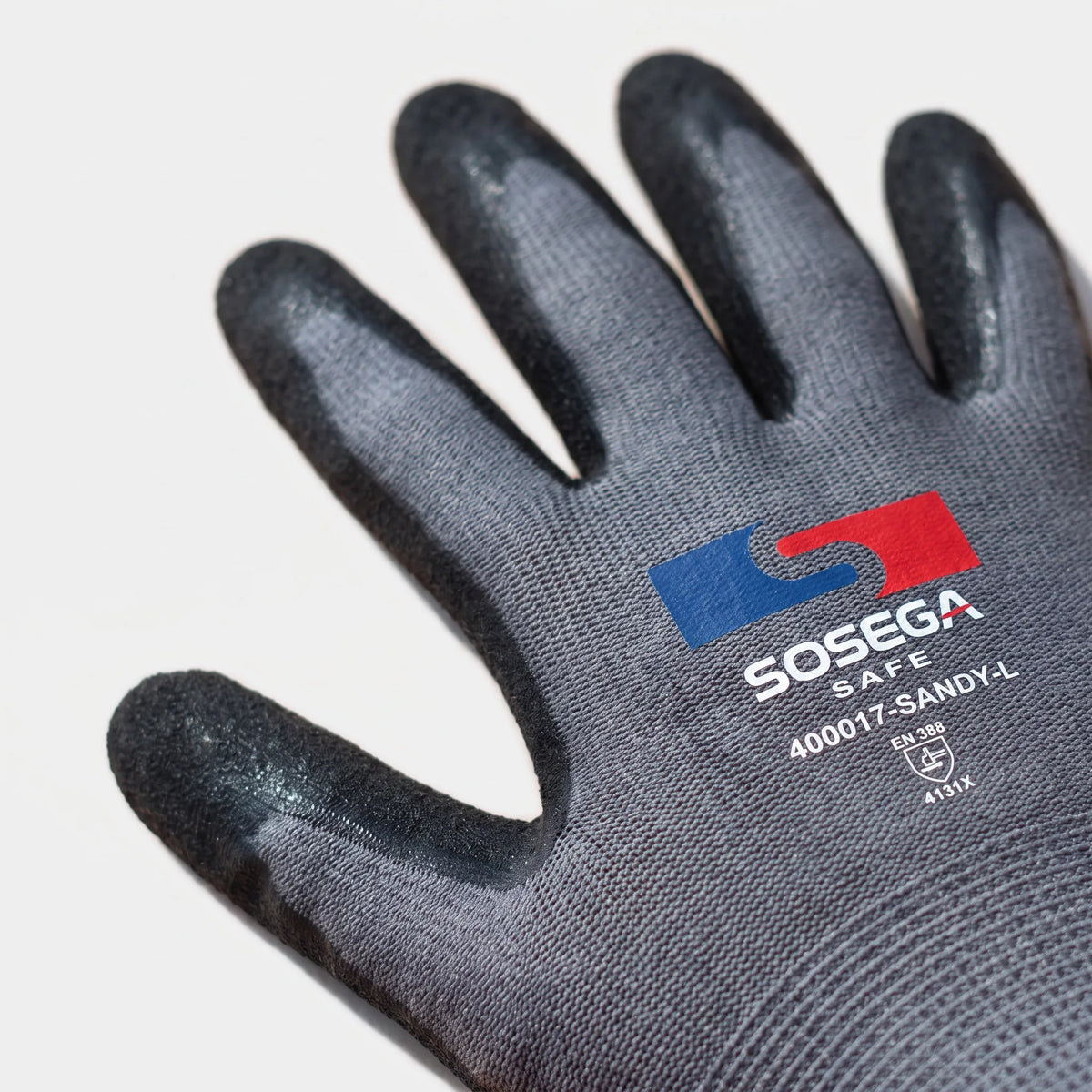 Sandy Nitrile Coated Gloves, Polyester Shell