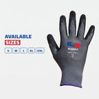 Sandy Nitrile Coated Gloves, Polyester Shell