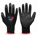 PU Coated Gloves, Polyester Shell
