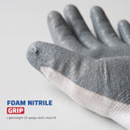 15G Foam Nitrile Coated Gloves, Nylon Spandex Shell