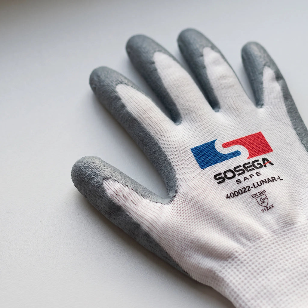 15G Foam Nitrile Coated Gloves, Nylon Spandex Shell