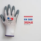 15G Foam Nitrile Coated Gloves, Nylon Spandex Shell
