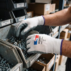 15G Foam Nitrile Coated Gloves, Nylon Spandex Shell