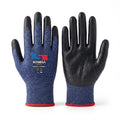 A6 Cut Resistant Nitrile Foam Coated Gloves, HPPE Shell