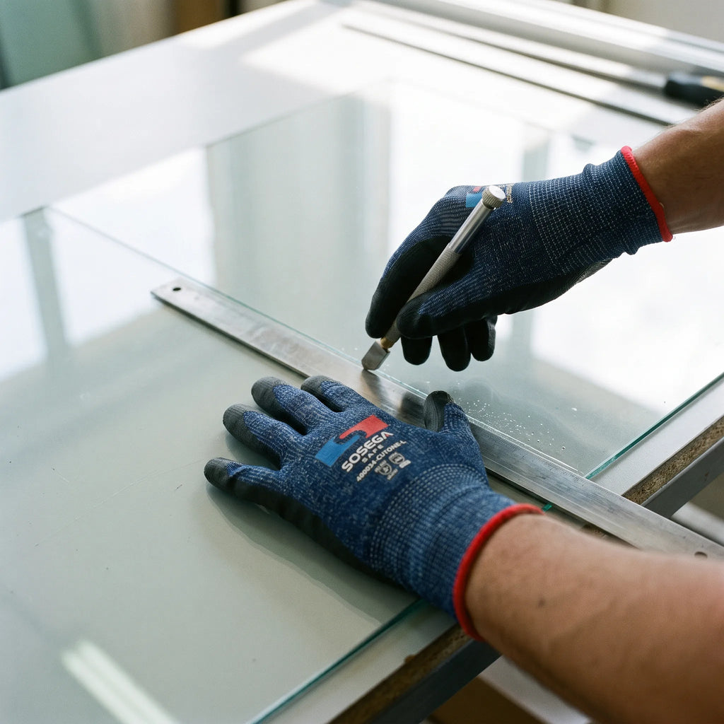 A6 Cut Resistant Nitrile Foam Coated Gloves, HPPE Shell